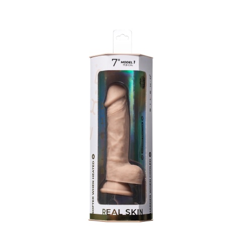 Dildo Z Przyssawką 17,8 Cm Real Skin Model 1 7" Flesh Silexd