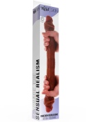ToyJoy Get Real Foreskin Double Dong 46 cm – podwójne dildo z ruchomą skórą
