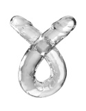 King Cock Clear 18″ Double Dildo – przezroczyste podwójne dildo z TPE, 46 cm
