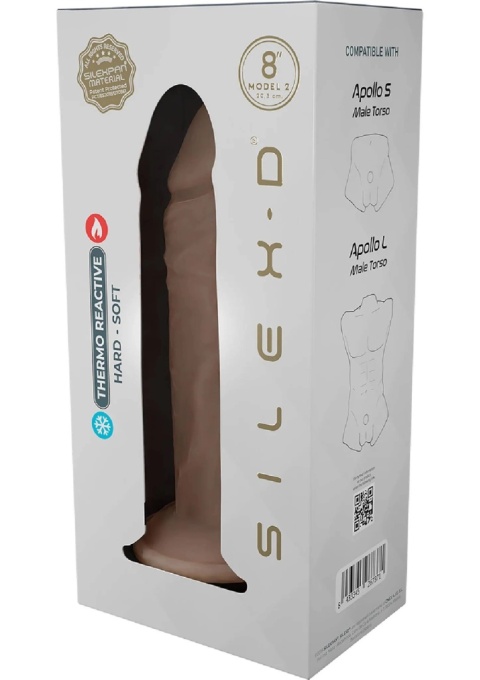 Silexd Liquid Silicone 2 (8 cali) – realistyczne dildo z przyssawką