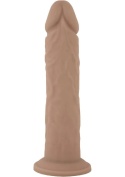 Silexd Realistic Dildo Liquid Silicone 2 (8″) – cieliste dildo z przyssawką i rdzeniem SILEXPAN