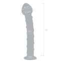 Glas Blue Spiral Dildo – szklane dildo z niebieską spiralą, 17,8 cm