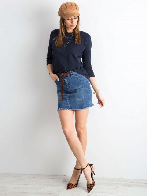 Bluzka RV-BZ-4661.43P granatowy XS