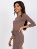 Bluzka RV-BZ-4690.11 brązowy M