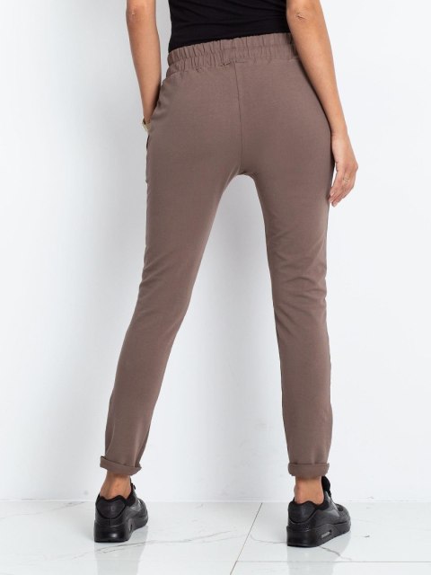 Spodnie dresowe RV-DR-3698.08X brązowy L