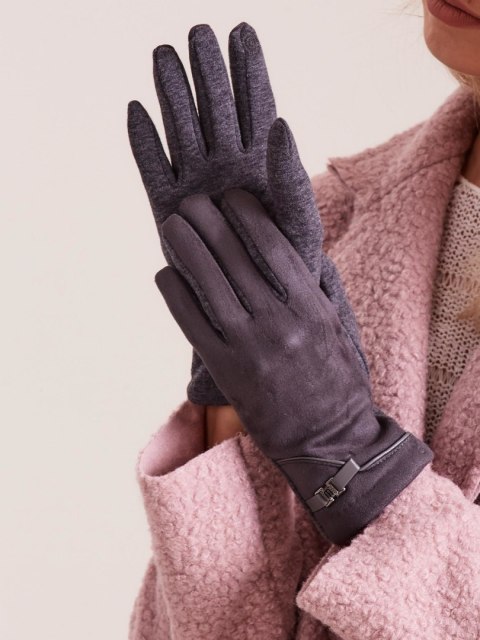 Rękawiczki AT-RK-902.08 ciemny szary L/XL