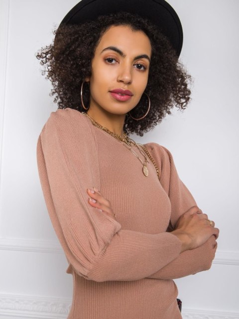 Sukienka EM-SK-PL3850.66P jasny brązowy one size XS/S