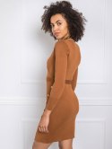 Sukienka EM-SK-PL3965.14P jasny brązowy one size S/M