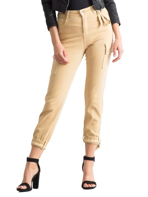 Spodnie JMP-SP-166-D.92P beżowy 38