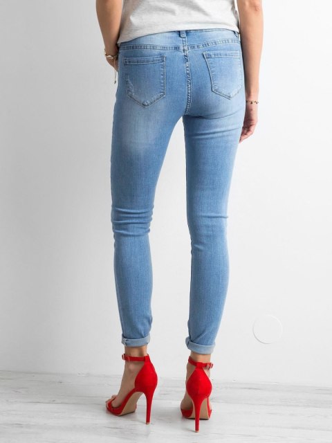 Spodnie jeans NM-DE-SP-17621.31P niebieski XS