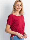 T-shirt RV-TS-4662.04X bordowy M