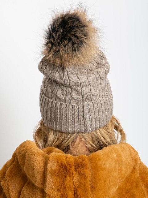 Czapka AT-CZ-173501.44 ciemny bezowy