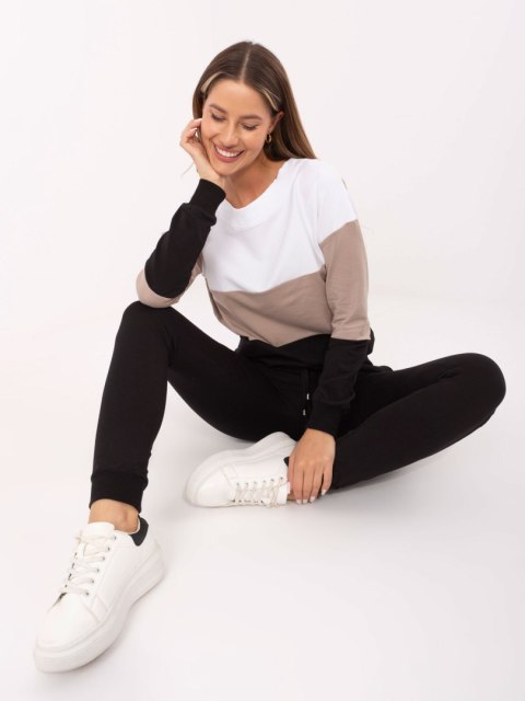 Komplet RV-KMPL-5971.05 czarno-beżowy XL