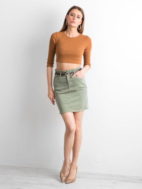 Spódnica JMP-SD-F6678.77P khaki 34