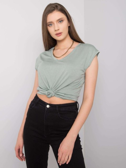 T-shirt 37-TS-190221.93 pistacjowy XS