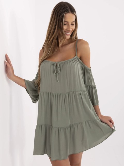 Sukienka TW-SK-BI-80840.20 khaki M