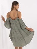 Sukienka TW-SK-BI-80840.20 khaki M