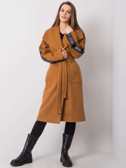 Płaszcz LK-PL-508316.95P jasny brązowy 42
