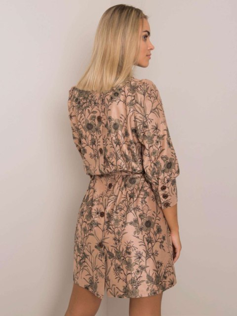 Sukienka LK-SK-508143.72P ciemny bezowy 42