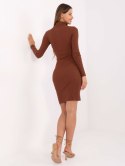 Sukienka RV-SK-R5133.07P brązowy S/M