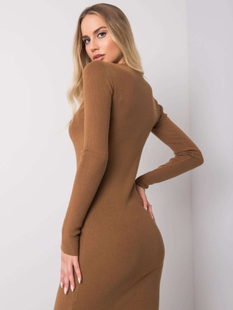 Sukienka TW-SK-BI-ZS9004.85 brązowy