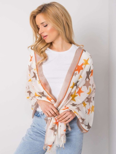 Chustka AT-CH-1237 biało-beżowy