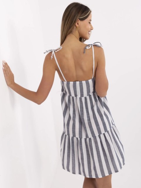 Sukienka LK-SK-507684.14 biało-granatowy 40