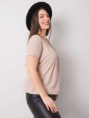 T-shirt RV-TS-6320.85P beżowy 4XL
