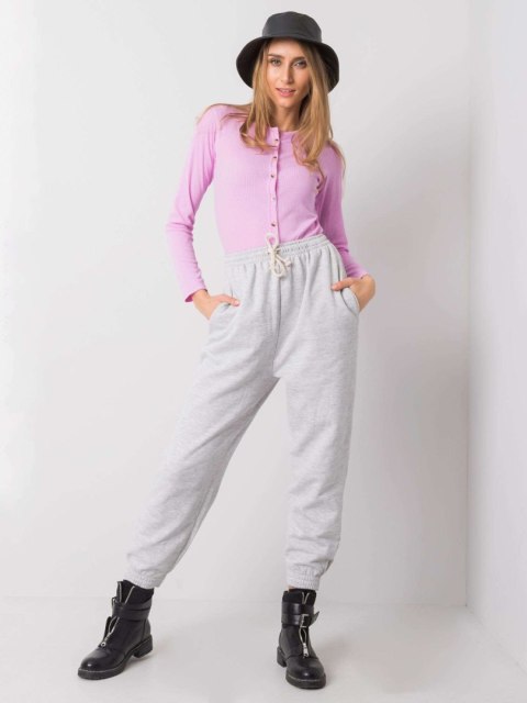 Spodnie dresowe TW-DR-G-080.17 jasny szary S