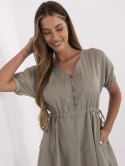 Sukienka 217-SK-25663.03 khaki M