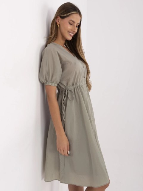Sukienka 217-SK-25663.03 khaki S