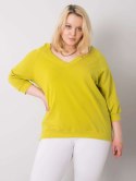 Bluza RV-BL-6295.03X limonkowy 2XL