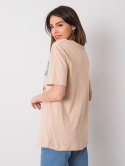 T-shirt 327-TS-6390.69 beżowy M