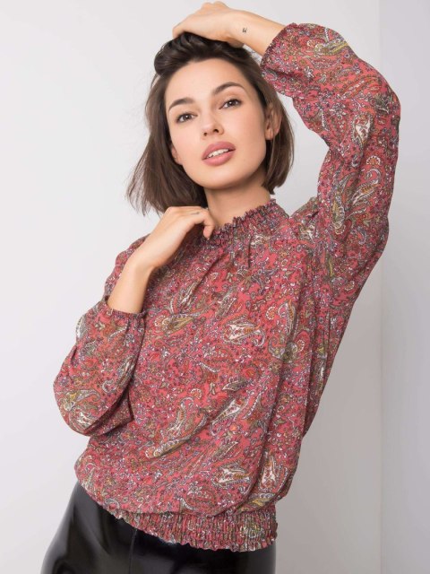 Bluzka D50039F11031A ciemny różowy XL