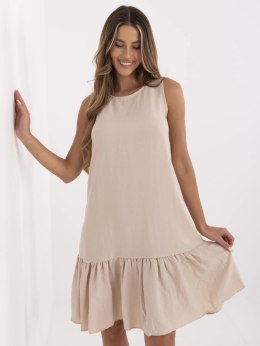 Sukienka 328-SK-5074.74 beżowy S