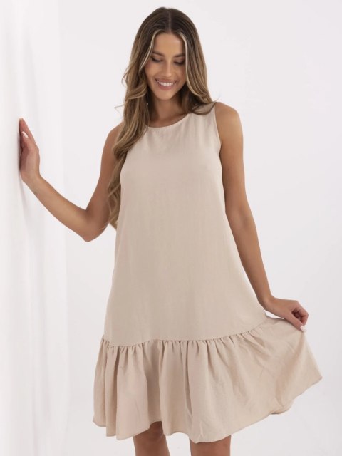 Sukienka 328-SK-5074.74 beżowy S