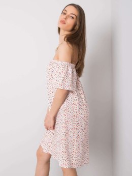 Sukienka D73771M30145G biało-czerwony XS