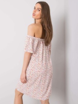 Sukienka D73771M30145G biało-czerwony XS