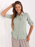 Koszula 328-KS-4054.87 pistacjowy M