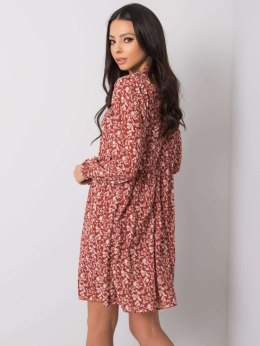 Sukienka D50016F30263A ciemny pomarańczowy L