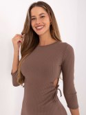 Sukienka LK-SK-508687.17P ciemny bezowy 38