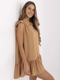 Sukienka 341-SK-5183.09 camelowy L
