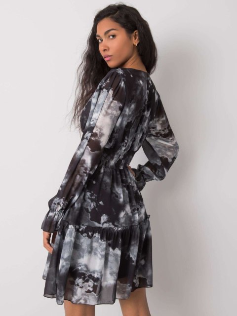 Sukienka TW-SK-BI-1029.76 szaro-czarny