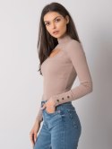 Bluzka RV-BZ-7259.20 ciemny bezowy M