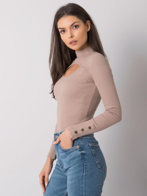 Bluzka RV-BZ-7259.20 ciemny bezowy M