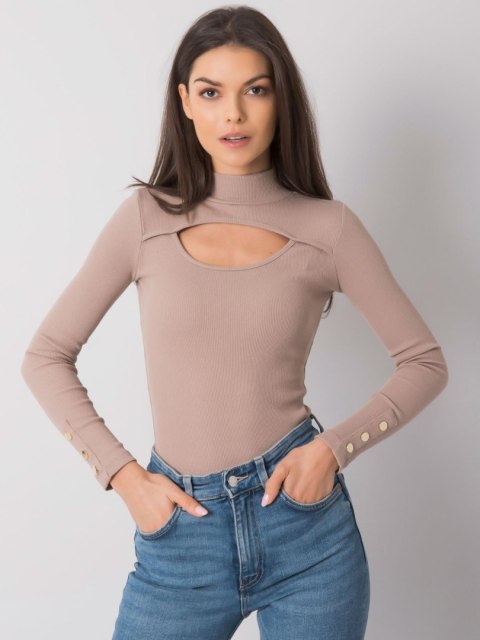 Bluzka RV-BZ-7259.20 ciemny bezowy M