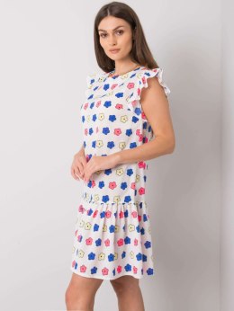 Sukienka LK-SK-506950.02P biało-niebieski 36