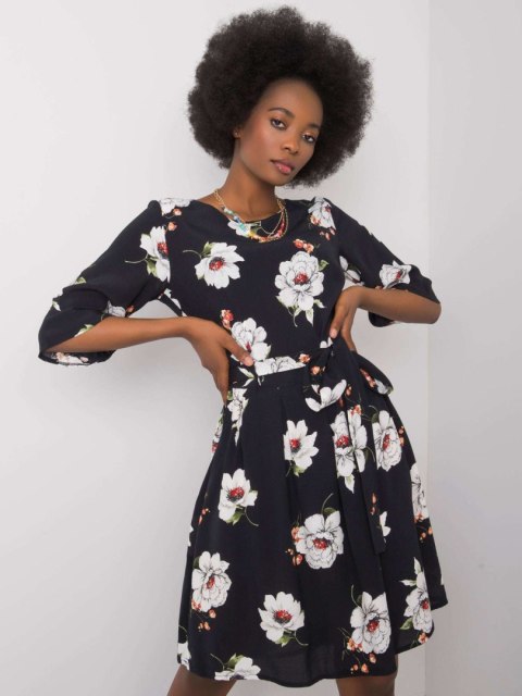 Sukienka LK-SK-507547.16P czarno-biały 44