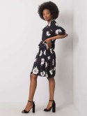 Sukienka LK-SK-507547.16P czarno-biały 44