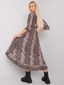 Sukienka TW-SK-BI-24502-1.64P czarno-beżowy M